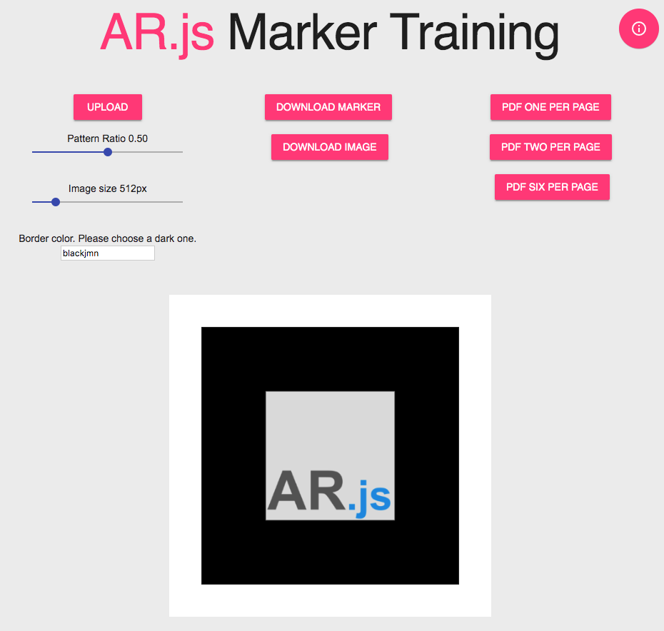 ARjs marker training